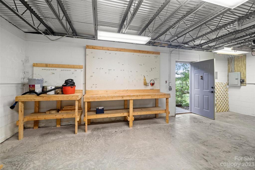 Basement of the detached garage
