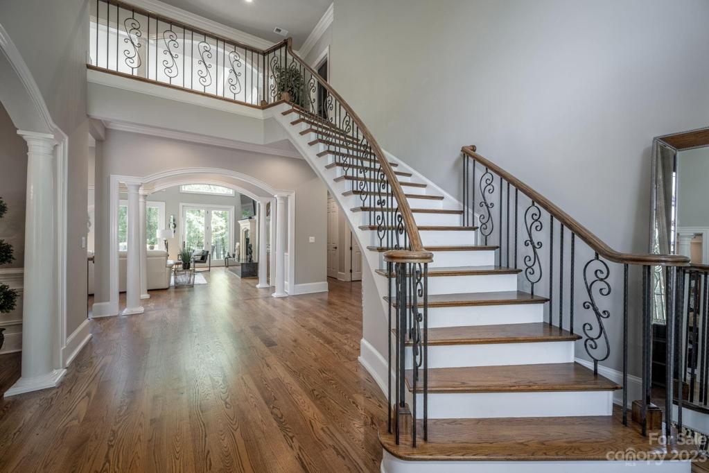 Two Story Entry with Dramatic Staircase