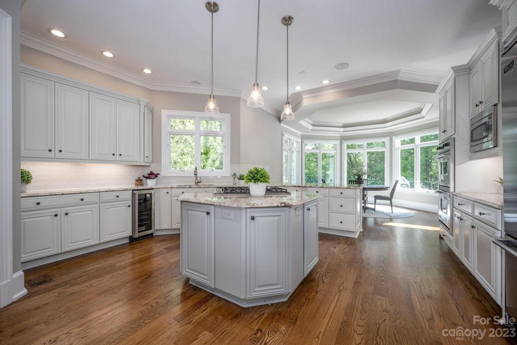 Updated Spacious Kitchen with Viking Appliances, Updated Lighting and Counter Tops