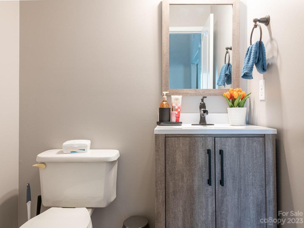 Main level half bath