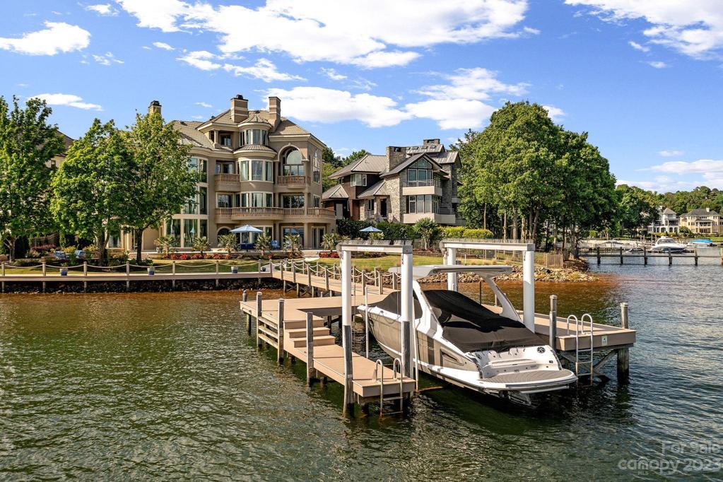 Renovated dock and boat lift