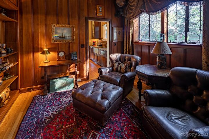 Should you prefer some quiet time, this office/library/flex room beckons