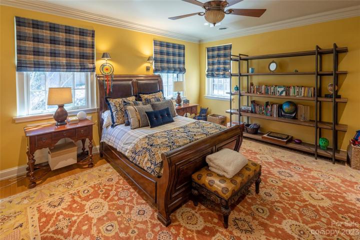 One of several guest rooms