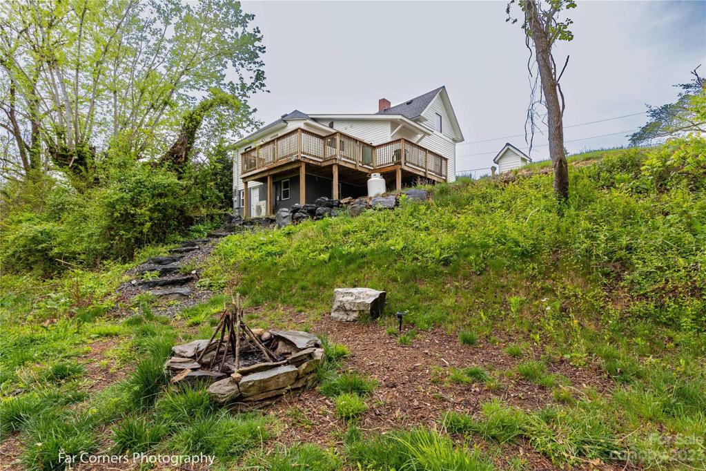 Back Yard with Firepit
