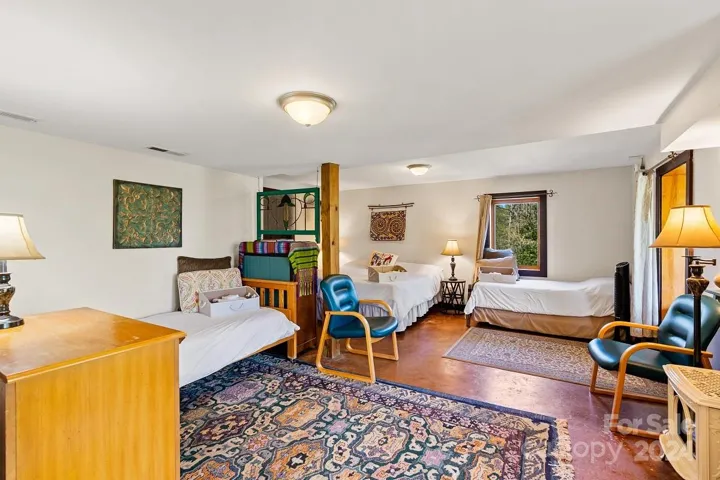 Guest suite in lower level of The Farmhouse
