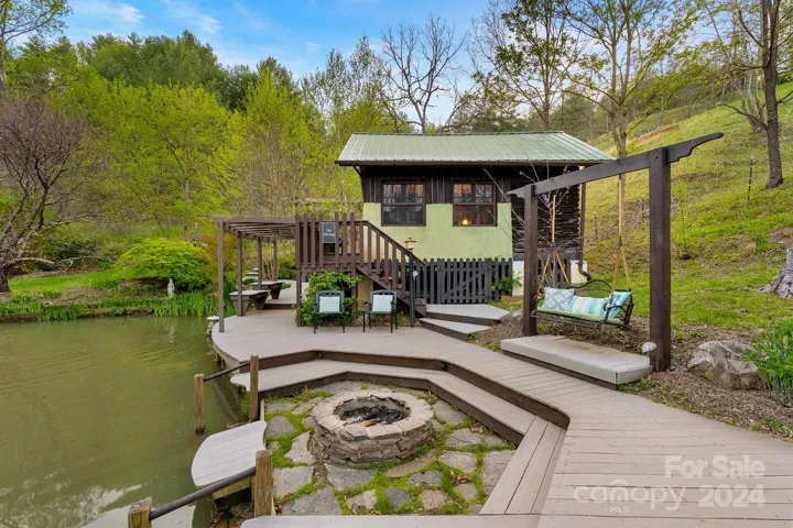 The gathering spot by the pond