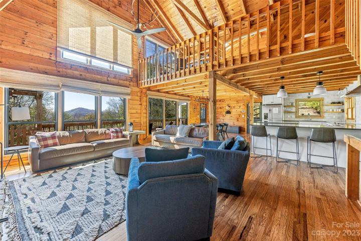 Large windows and soaring ceilings