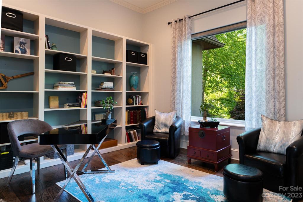 A lovely office on the main level right by the front door...