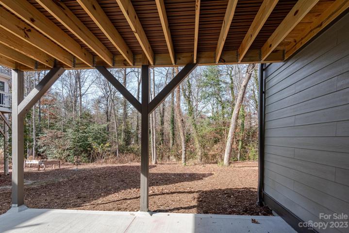 Lower level covered patio
