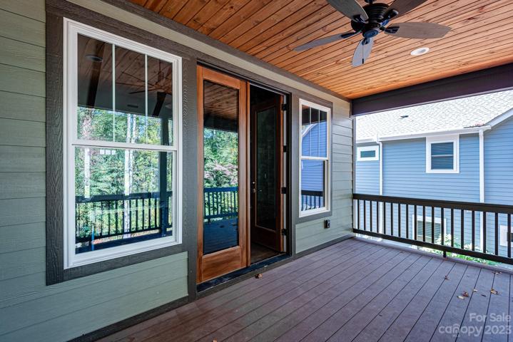 Covered porch on main level