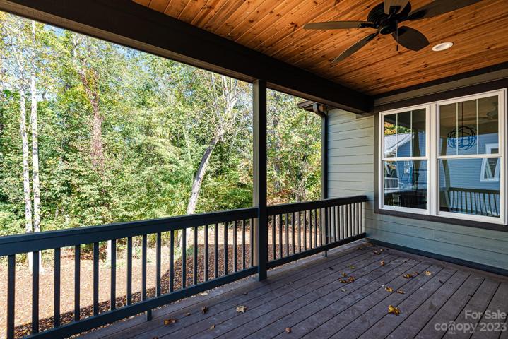 Covered porch on main level