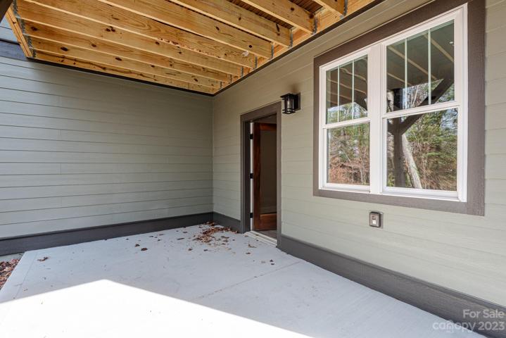 Lower level covered patio