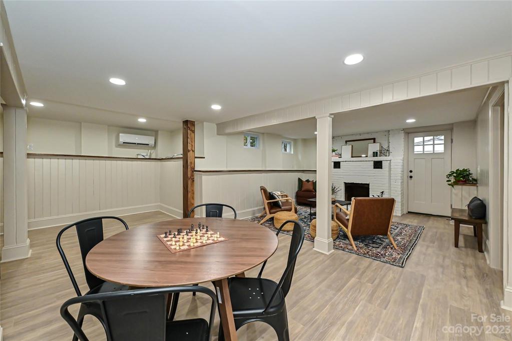 Look at all that space!  LVP throughout lower level