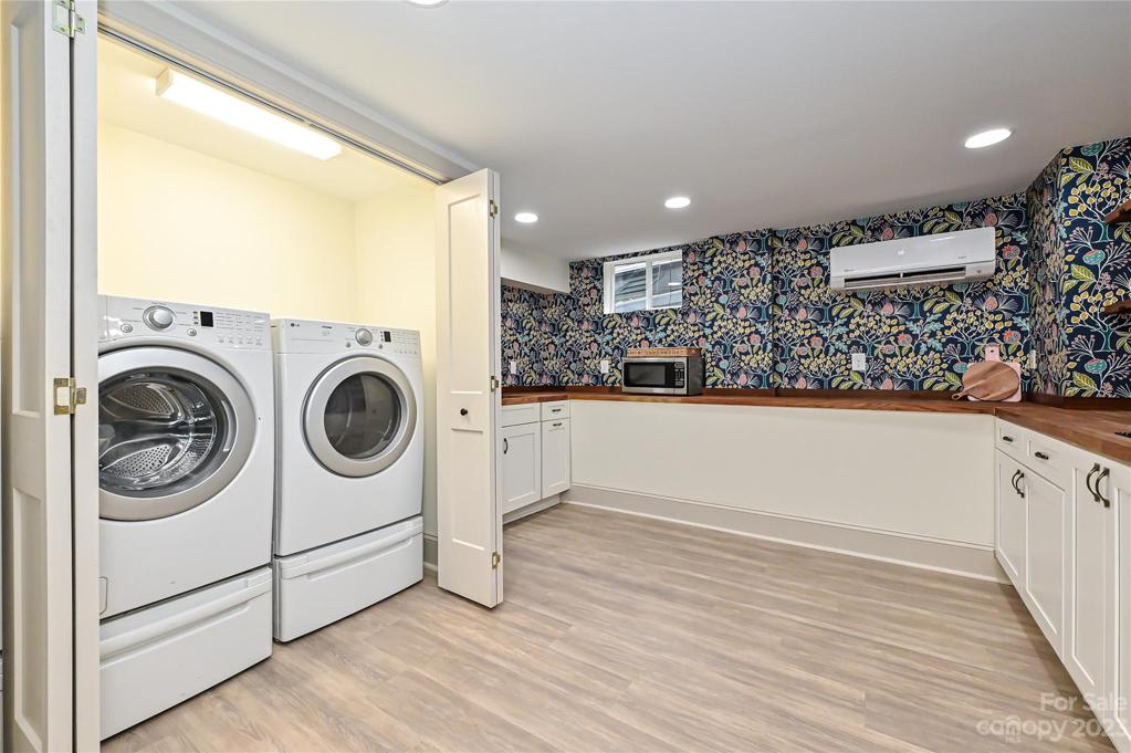 2nd laundry area in closet