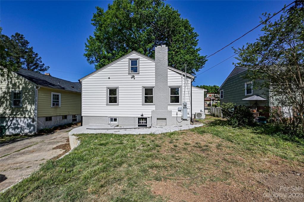 Rear of home