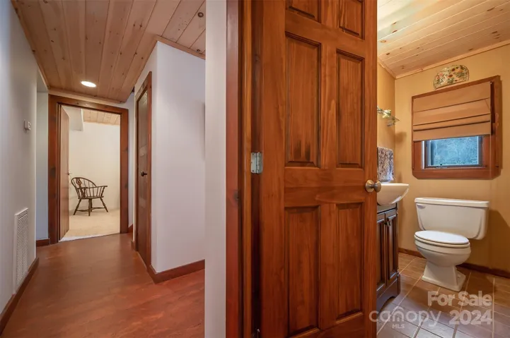 Powder room on the first floor.