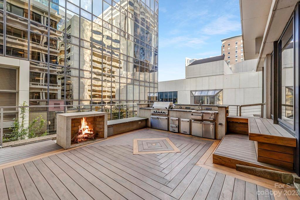 Terrace off kitchen & bar area