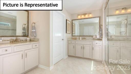 Primary Bath with Dual Vanities