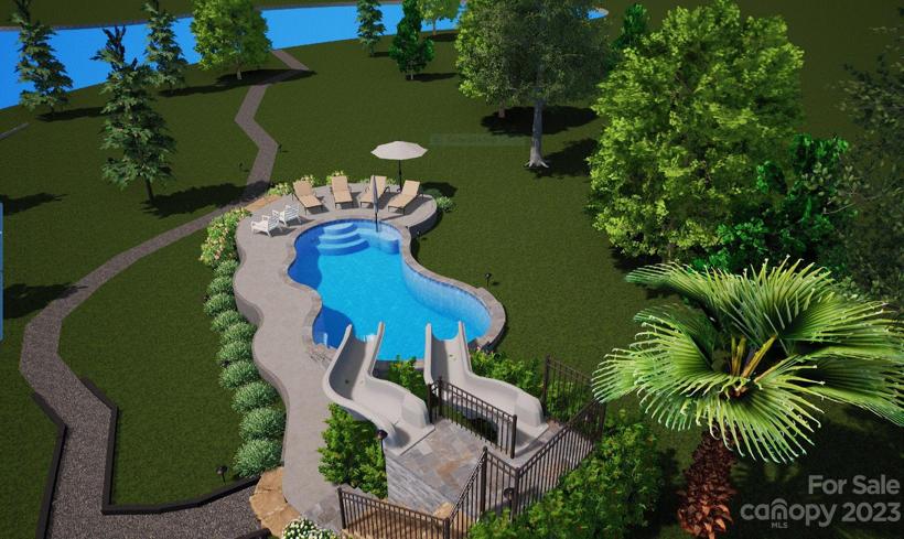 Future pool placement, for information only, pool is not installed.