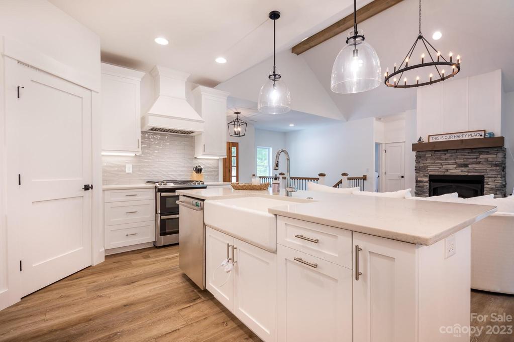 Kitchen with walk-in pantry