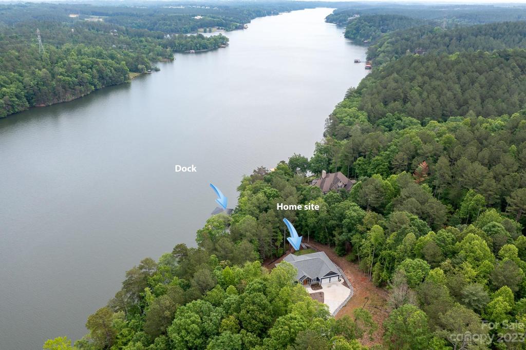 Beautiful Craftsman style home on Lake Rhodhiss with covered dock