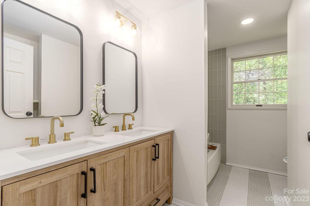 Shared hallway bathroom