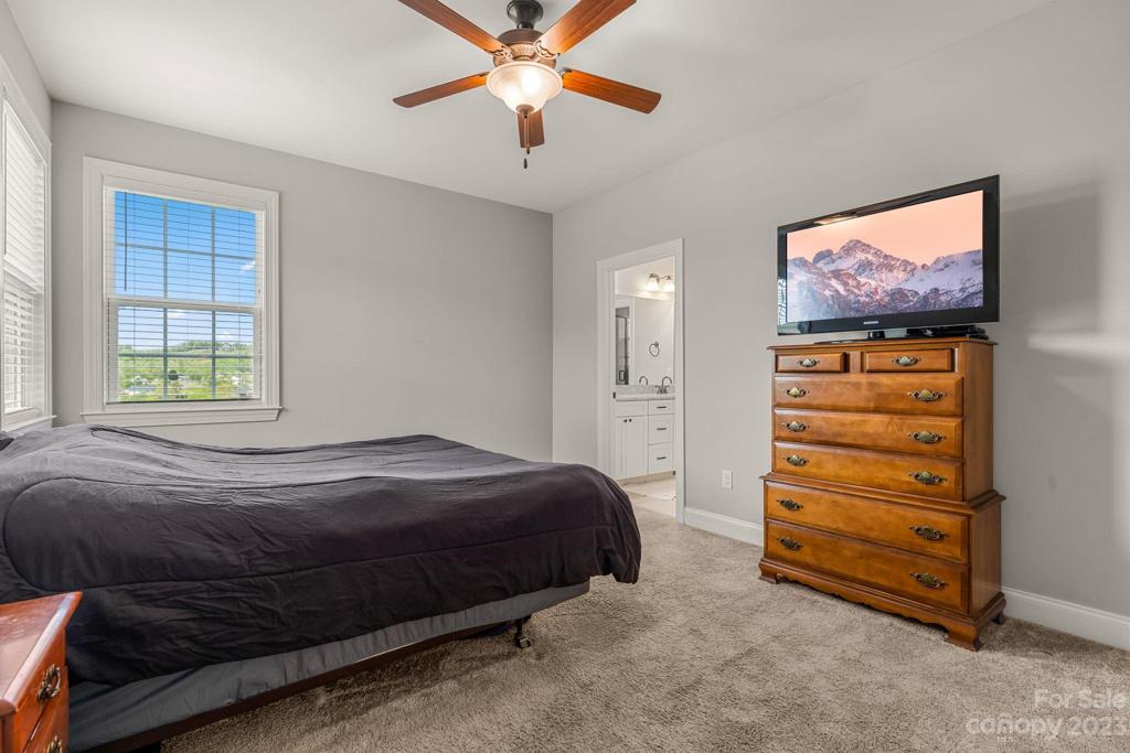 Large master with outstanding mountain views year round.