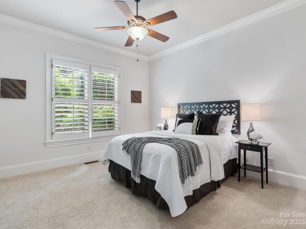 1st Floor Guest Suite with private bath and walk-n closet.