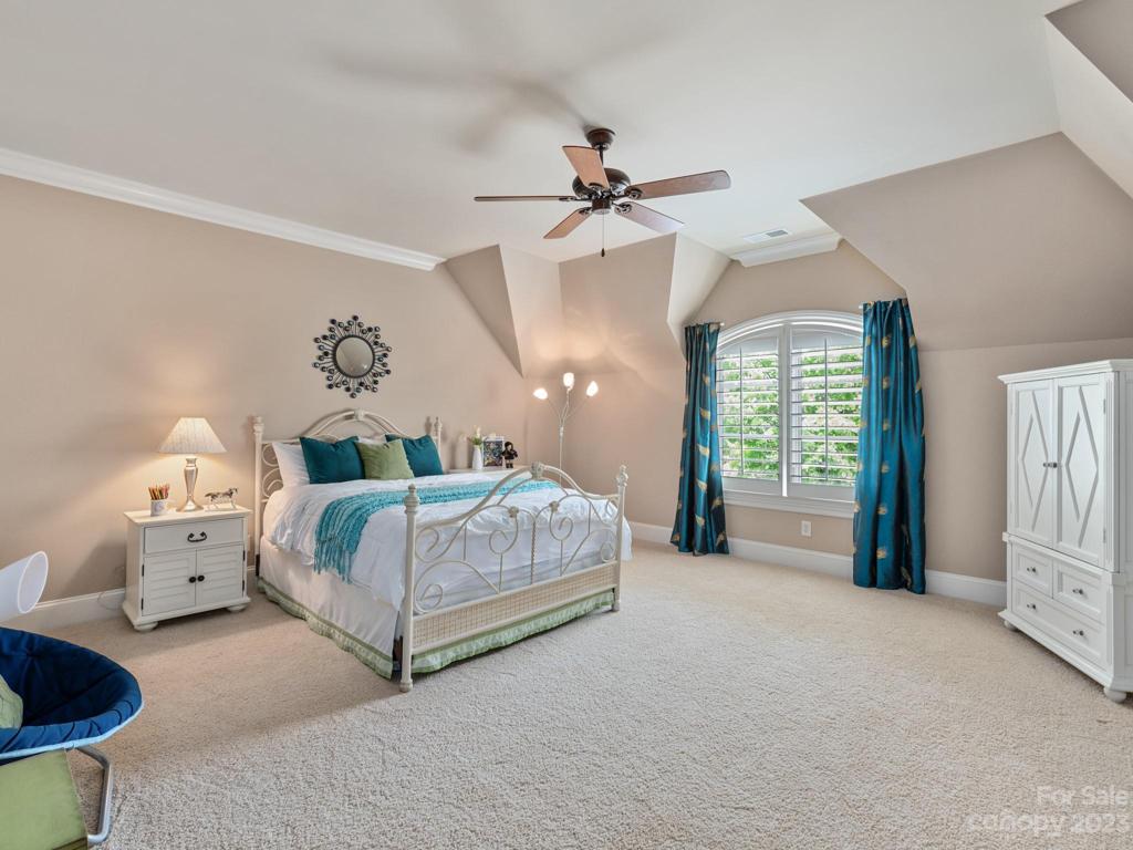 2nd floor bedroom generously sized with private bath and walk-in closet.