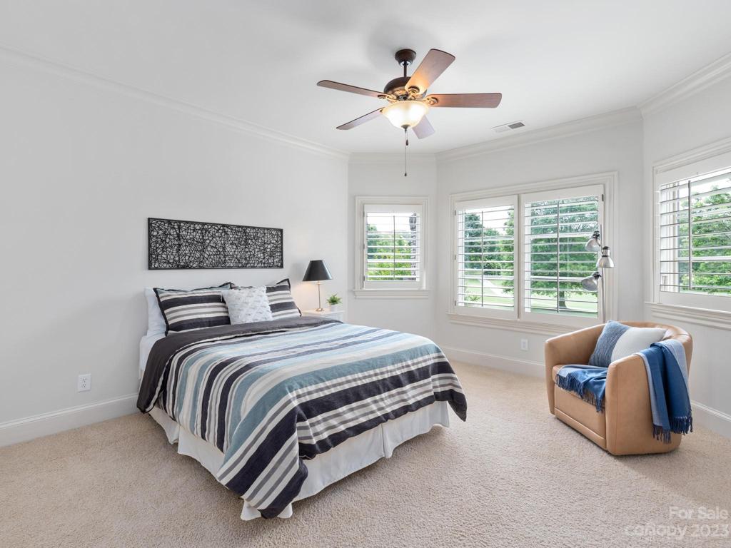 2nd Floor Bedroom with private bath and golf course views!