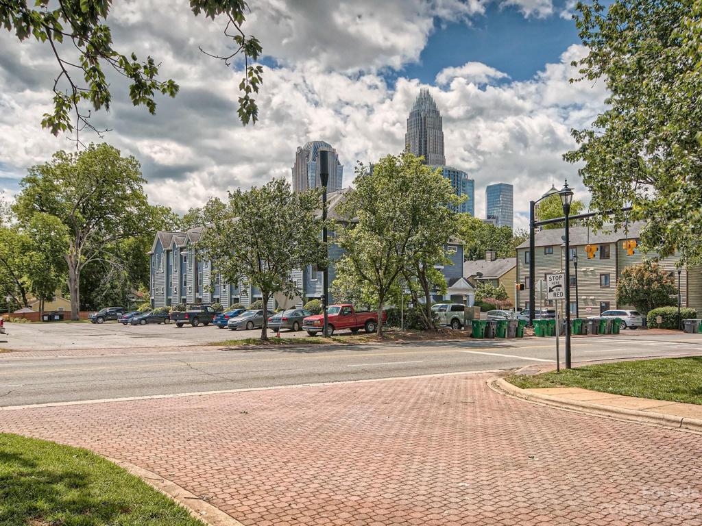 Views from neighborhood entrance