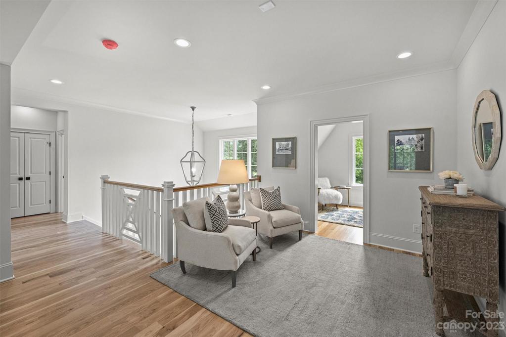 Upper level landing