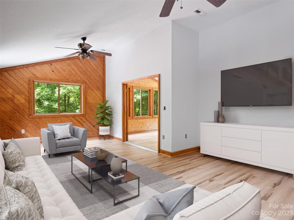 Virtually Staged Living Room