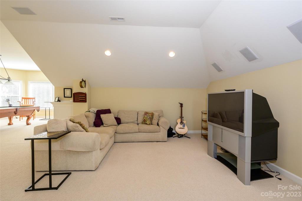 Bonus room media area