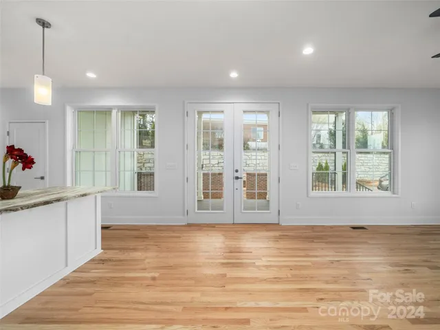 Entrance on main level (model home)