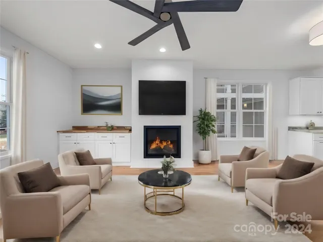 Virtual Staging of Living Area (model home)