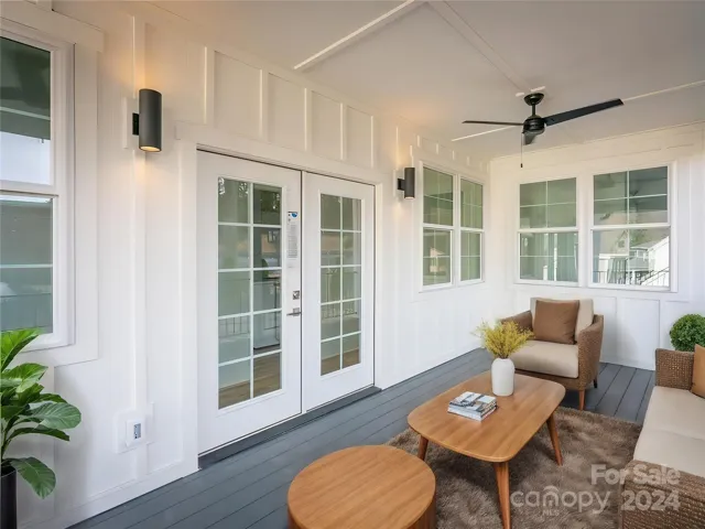 Upper level Covered Porch (model home)
