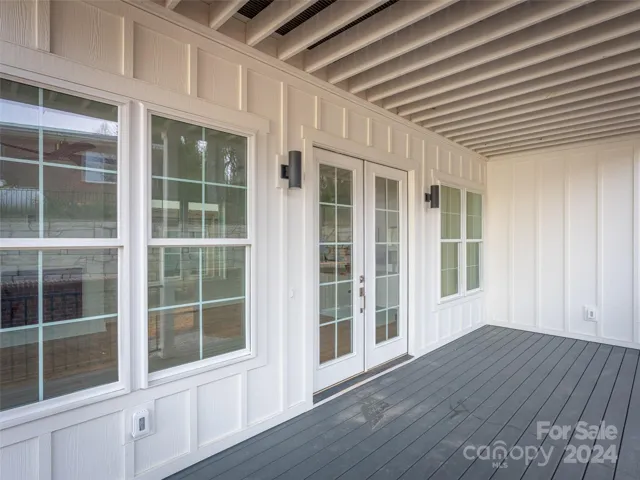 Upper level Covered Porch (model home)