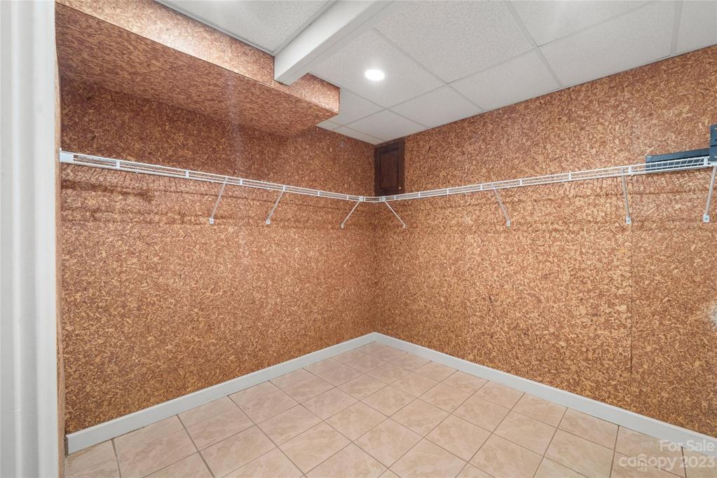 Cedar storage closet