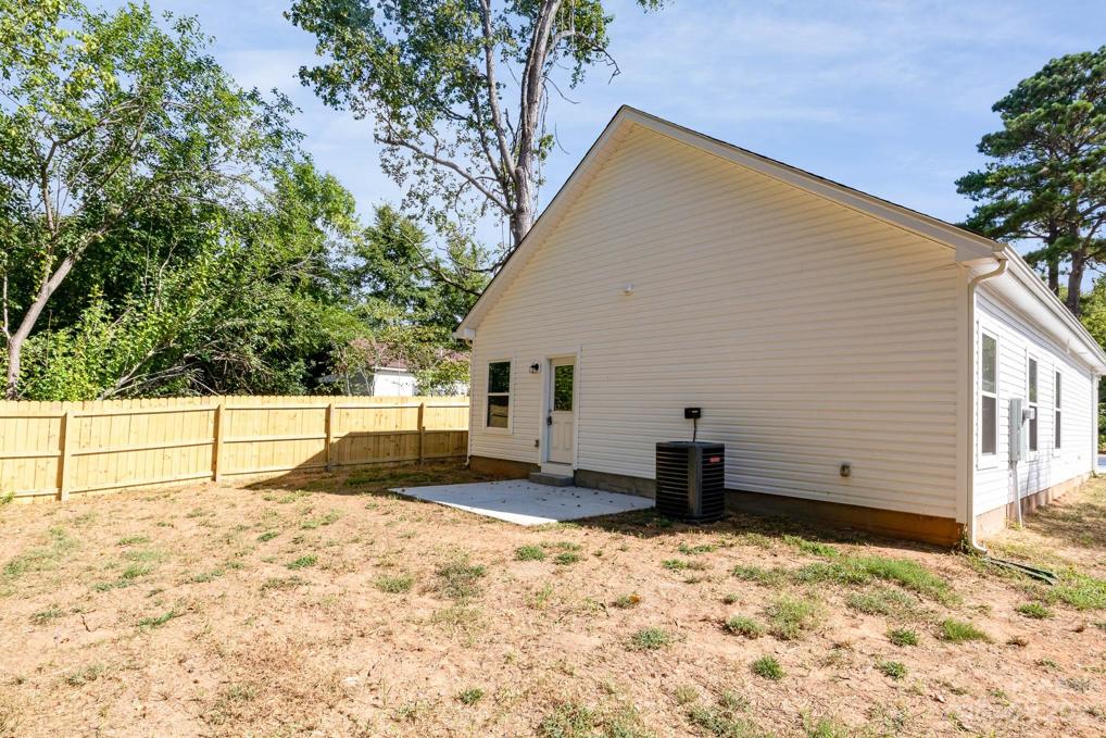 Backyard has been fenced