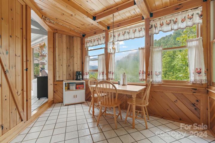 Dining area/room. This is the unpermitted addition. There is a pantry on the left.