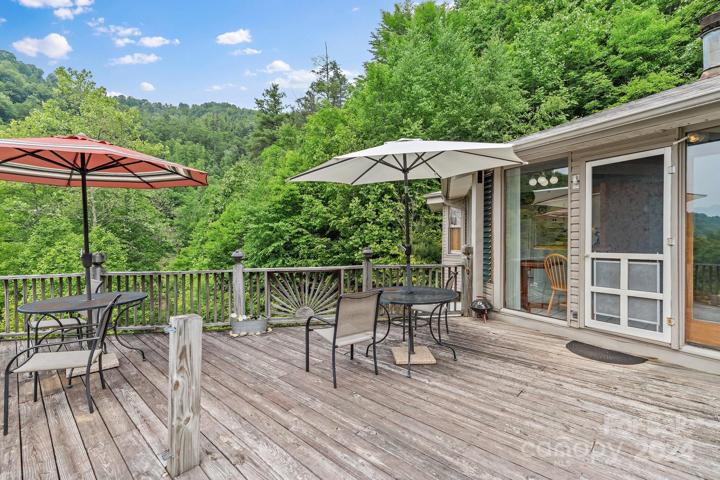 Large deck with year round views