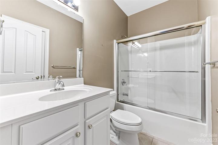 Hall bathroom on the lower level