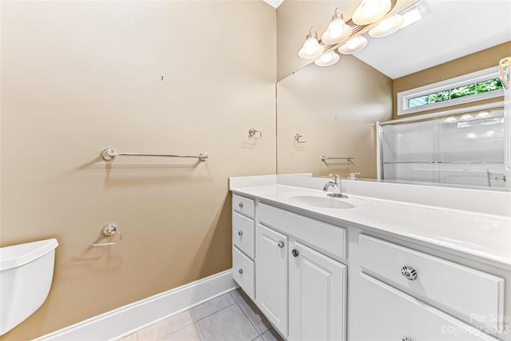Ensuite bathroom on lower level