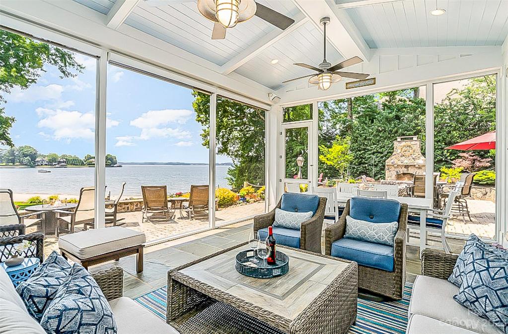 Unobstructed long range view from the Screened Porch!