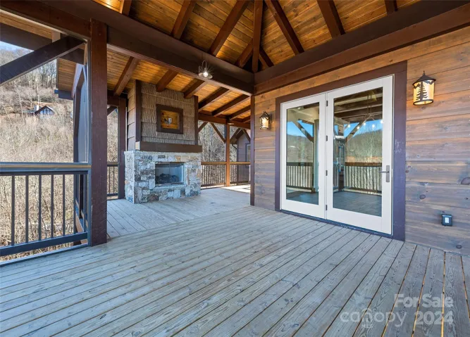 Exterior-Main floor-Porch/Fireplace.