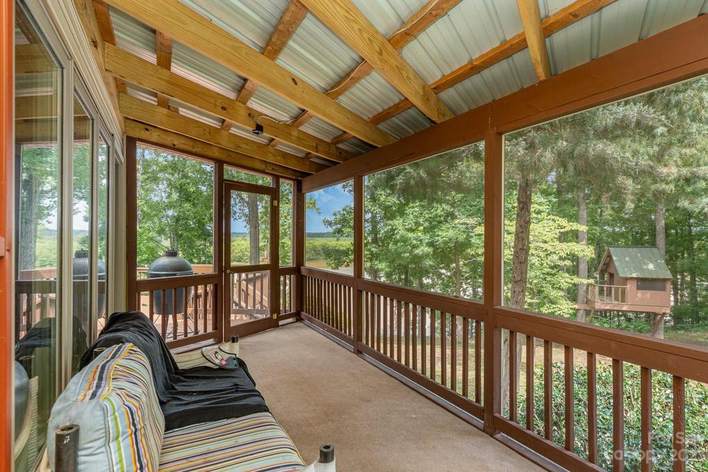 Screened in portion of the deck