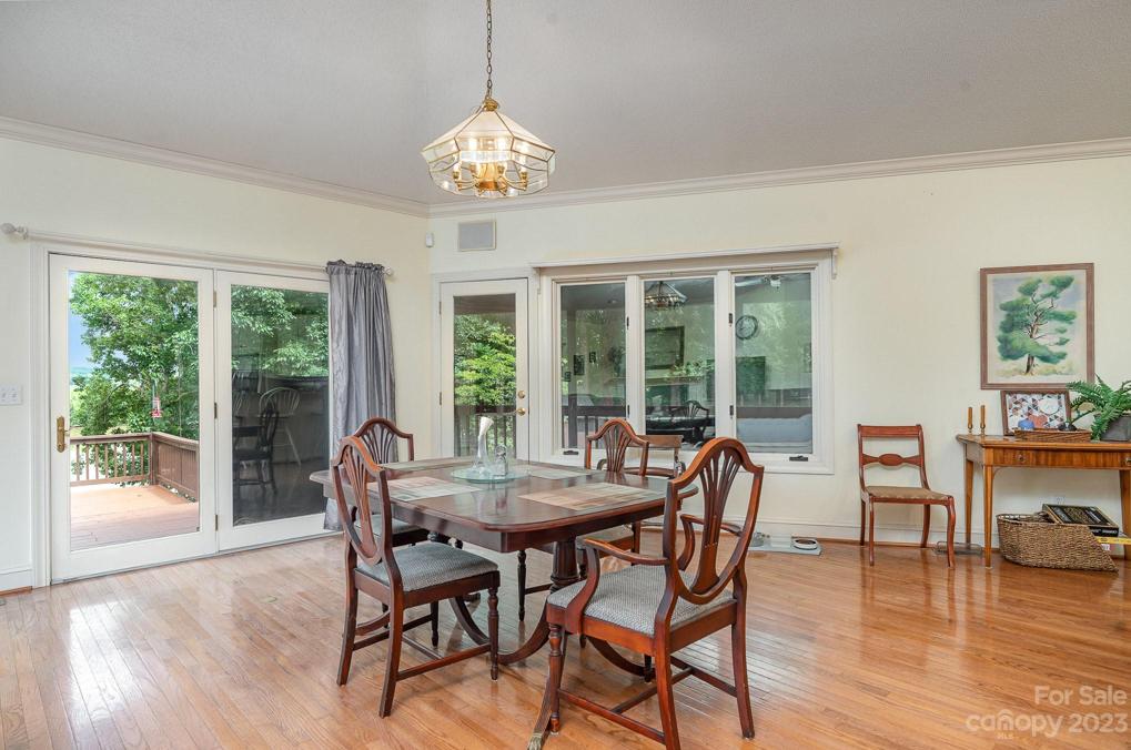 Lake views from your dining area