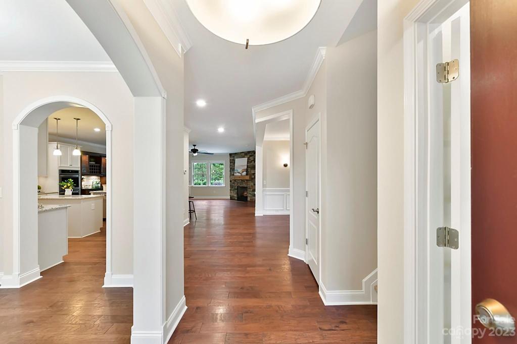 Impressive Entry w/Wide Plank Hardwood Floors
