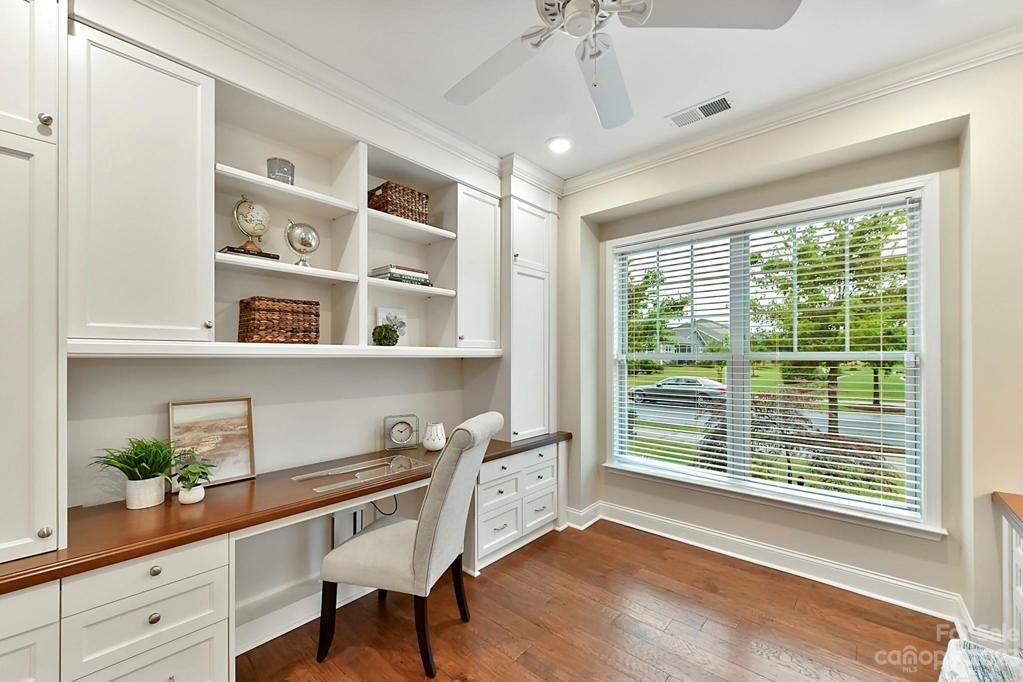 Craft or Office Room with Built-in Sewing Machine Cabinet that can convert for your computer